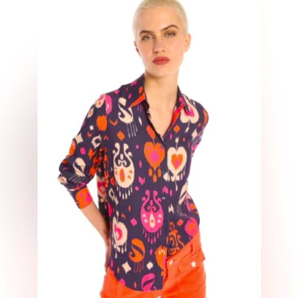 Vilagallo Mafalda Blouse in Lombok Print.